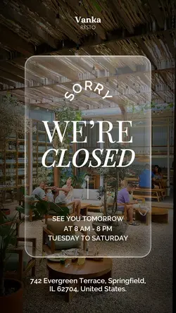 We’re Closed