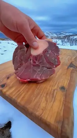 Cooking in nature 🏞️🥩