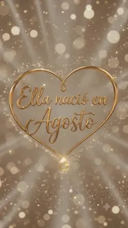 Ella nació en Agosto