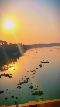 sunset view in River