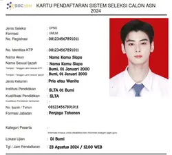 Kartu Daftar CPNS 