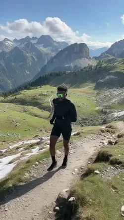 Cinematic Trail Run Stats