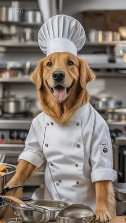 My dog became a chef