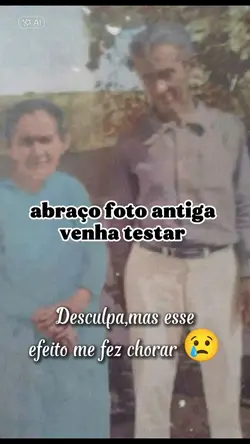 foto antiga abraço 