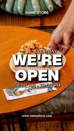 WE ARE OPEN
