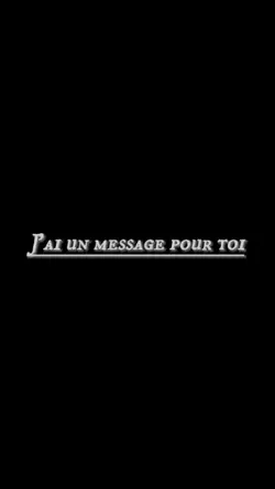 un message pour toi