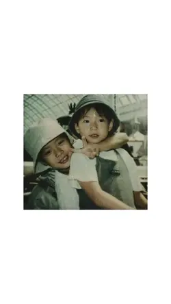 with brother