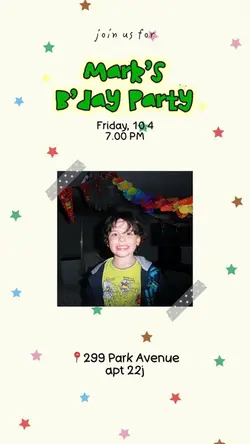birthday invitation