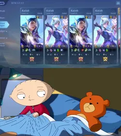 stewie crying in bed
