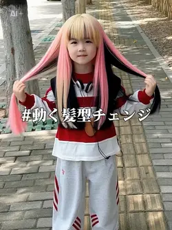 動く髪型チェンジ