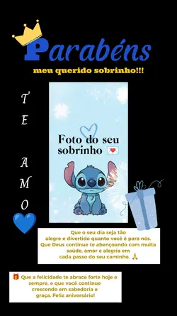 parabéns sobrinho