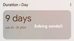 Sabing sandali