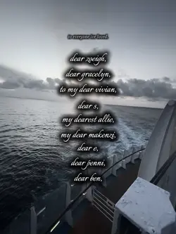 to everyone i loved