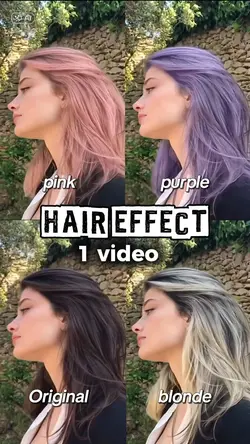 Hair Effect trend AI