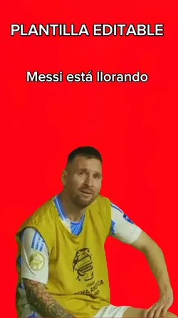 Messi está llorando