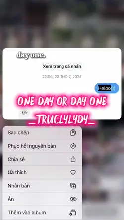 one day or day one