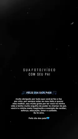 Feliz dia dos pais 