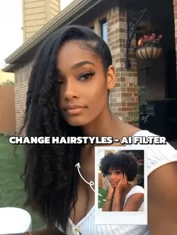Long straight hair
