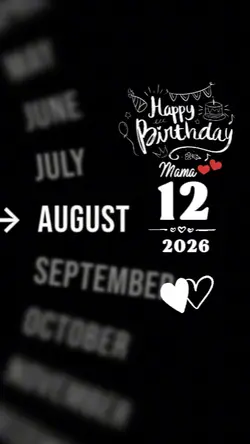 HBD MAMA 12 AUGUST 