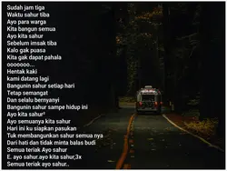 Lirik Lagu Sahur 