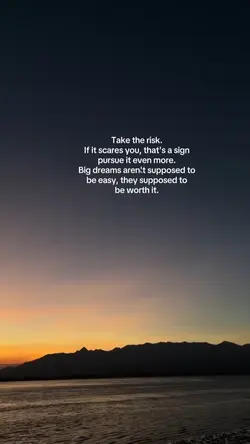 Take the risk.