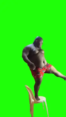 Fat guy dancing