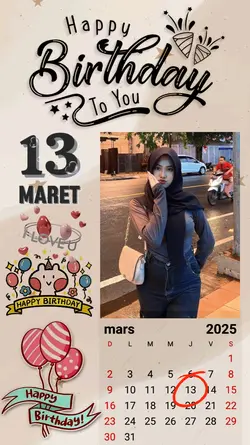 13 Maret Brithday