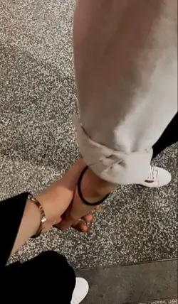 Holding hands