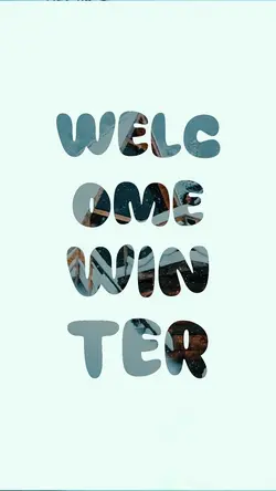 Welcome winter 