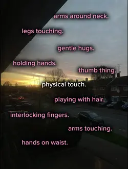 physical touch 💕