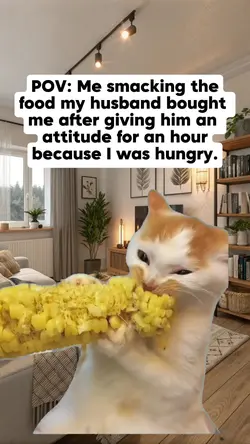 Me smacking the food