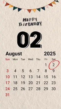 Hbd 02 august 2025
