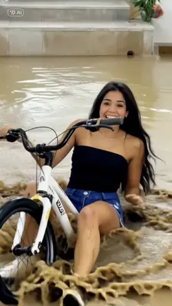 andando de bicicleta