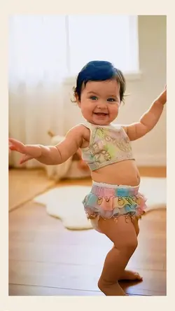 Belly dancing baby