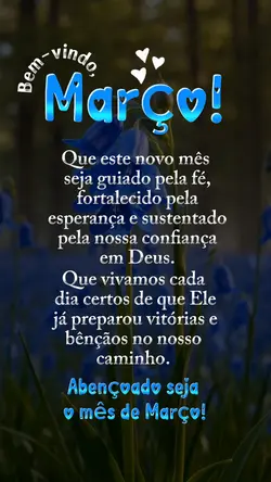 Bem-vindo, Março!