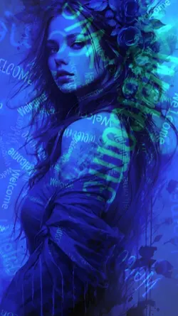 Neon blue