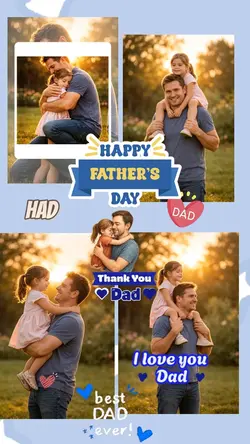 Father's Day collage