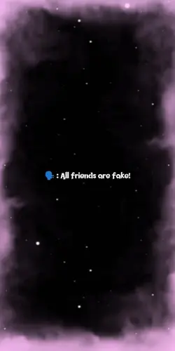 all friends is fake 