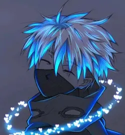 Glow art blue