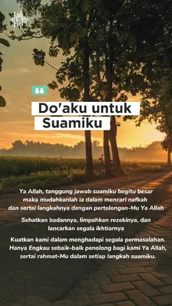 Do'aku untuk suamiku