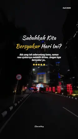 Sudahkah bersyukur