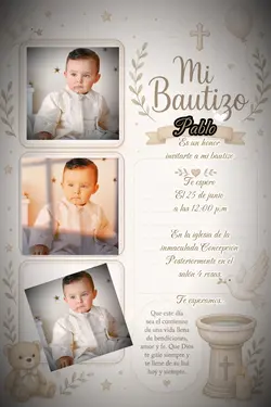 Invitación Bautizo