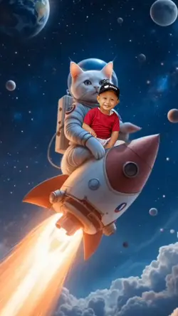 CAT ASTRONAUT