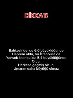 DEPREM OLDU