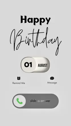 BIRTHDAY 01 AUGUST