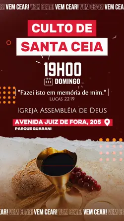 CULTO DE SANTA CEIA!