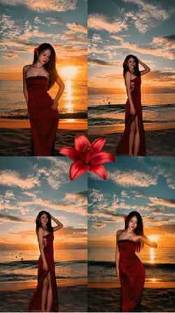 4 photos beach