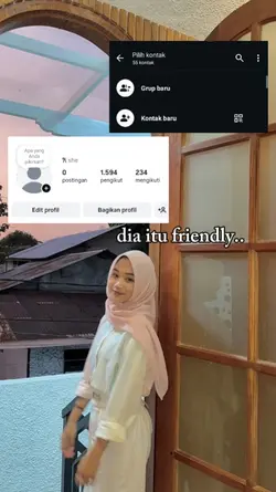 dia itu friendly..