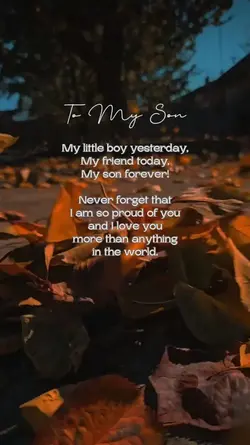 To My Son