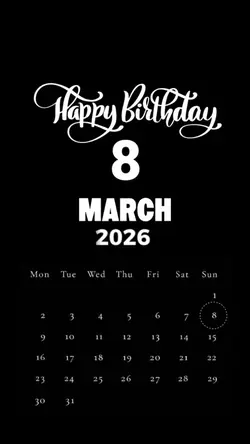 HBD 8 MARCH 2026
